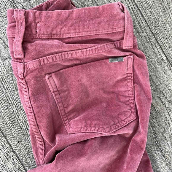 Pink velvet fidelity pants size 26 - Picture 4 of 4